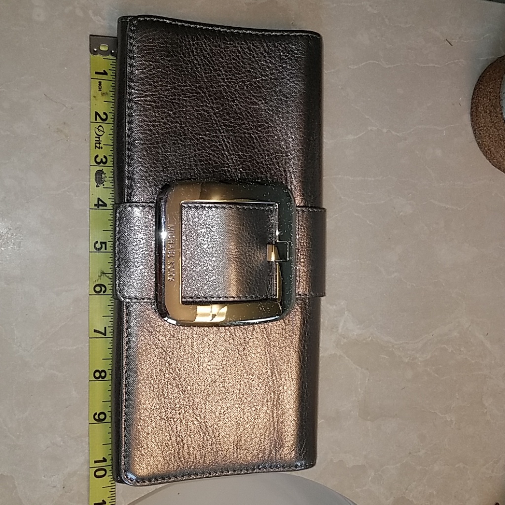 Michael Kors Metallic Brass Colored Clutch